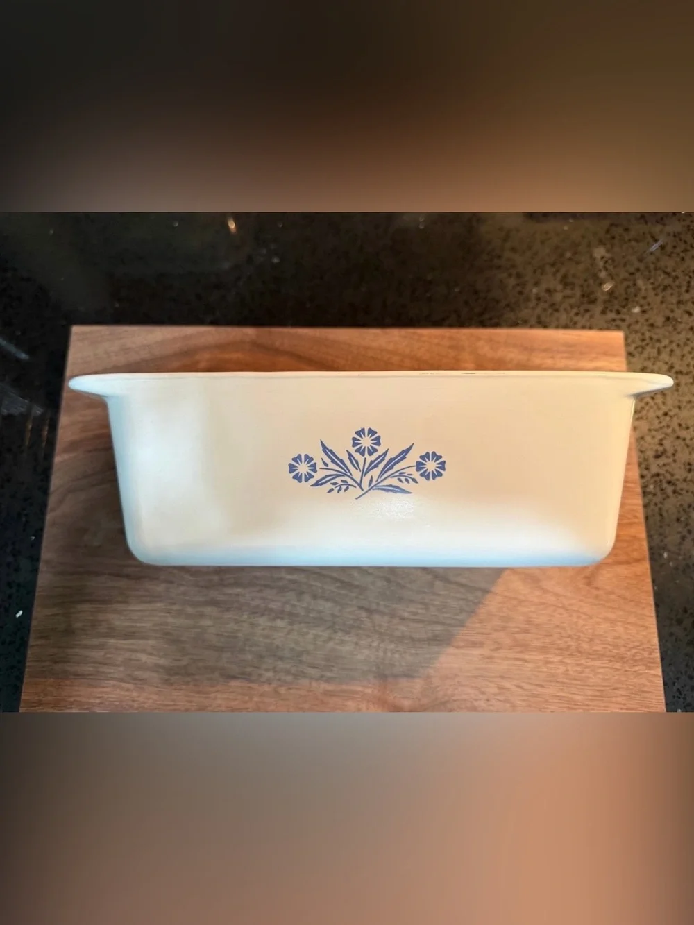 Vintage Corningware blue cornflower loaf pan